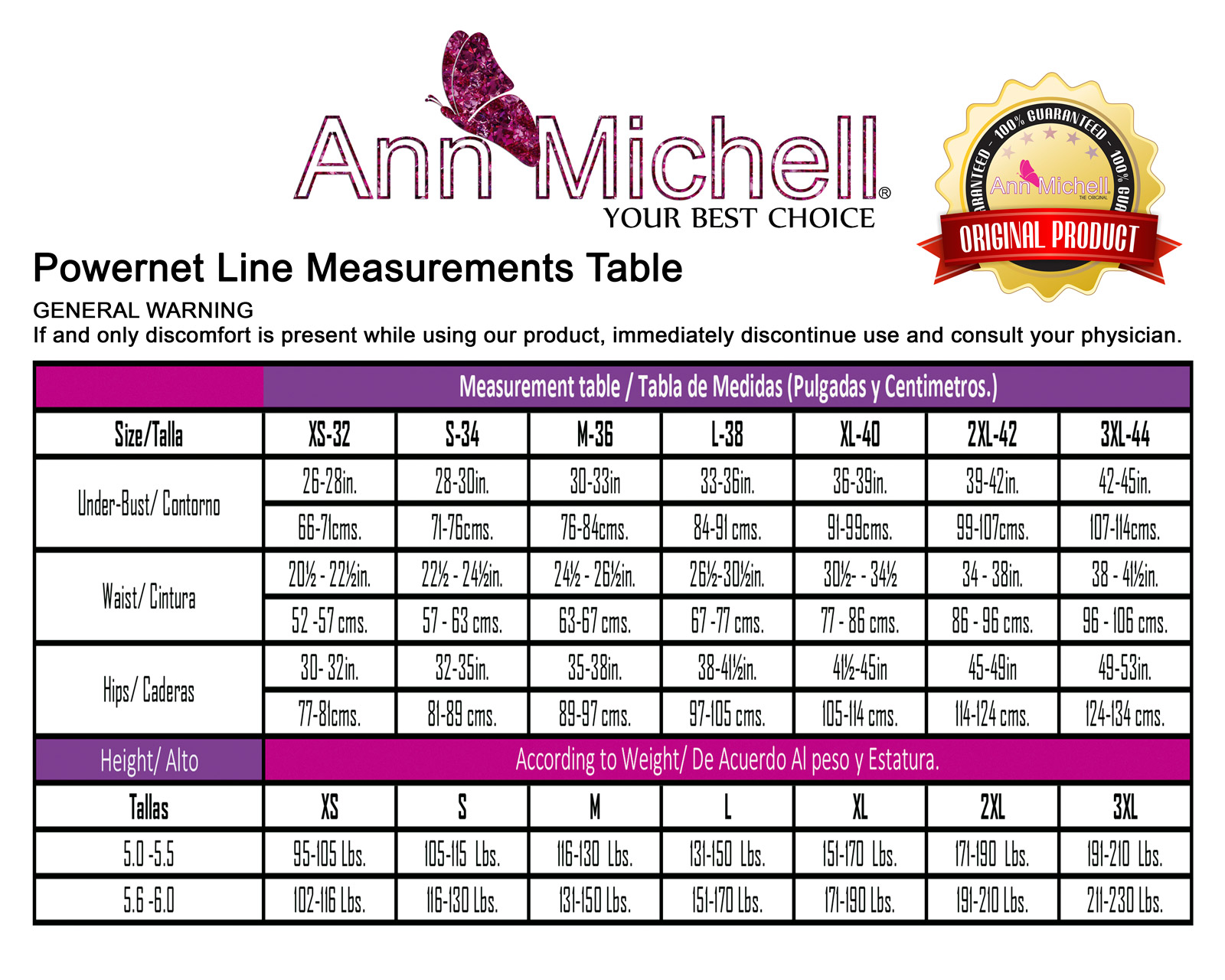 LeCorset - Best Abdominal Compression Lipo Board 5058 By Ann Michell